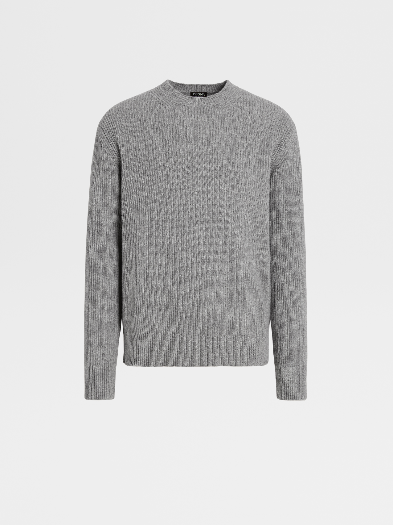 Grey Mélange Oasi Cashmere Crewneck